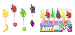 Единорог карамель на палочке 12г