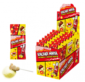 Карамель на палочке Кислая мина