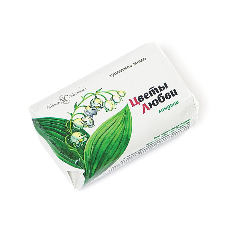 Мыло туалетное Цветы Любви Ландыш 90г.