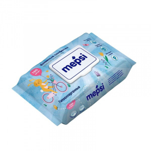 Салфетки влажные гигиенические детские "Mepsi" 120шт.