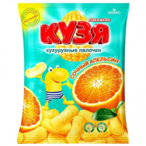 Кукурузные палочки Кузя с апельсином 50г