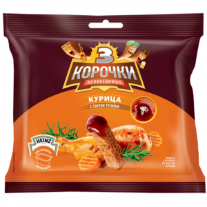 Сухарики Три корочки курица с соусом терияки 60г
