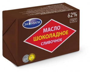 Масло сливочное шоколадное Экомилк 62% 100г