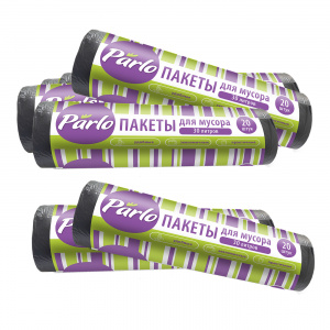 Пакеты для мусора 30 л. 20 шт. прочные PARLO