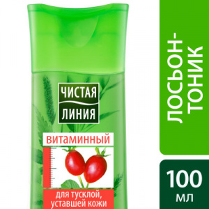 Лосьон-тоник Чистая линия витаминный, 100 мл.