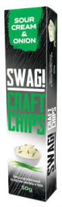 Чипсы Сваг картофельные пластины Сметана и лук 50г