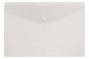 Папка-конверт с кнопкой А4 232*333мм 0,14мм  прозрачная ErichKrause