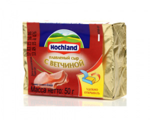 Сыр плавленый ветчина Хохланд 35% 50г
