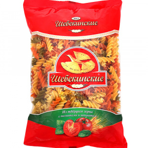 Макароны спирали Три цвета Шебекинские 450г