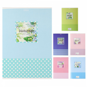 Тетрадь 96л клетка в ассортименте Hatber