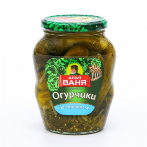 Огурчики маринованные По-берлински маринованные Дядя Ваня 680мл