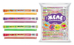 Фруктовое желе Трубочки в пакете 18,5г
