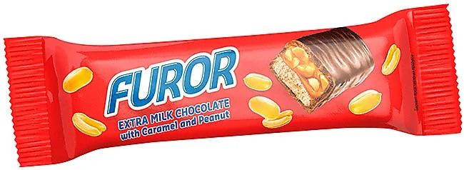 Батончики шоколадные Furor Soft Caramel and peanut 35г