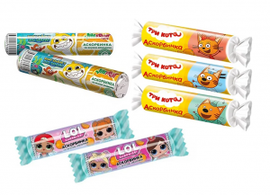 Аскорбинка со вкусом апельсина 12/20 30г