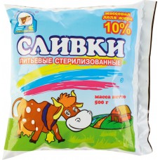 Сливки стерилизованные МКС 10% 500г