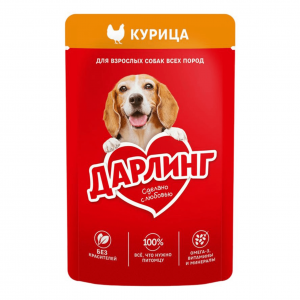 Корм для собак Дарлинг курица 75г