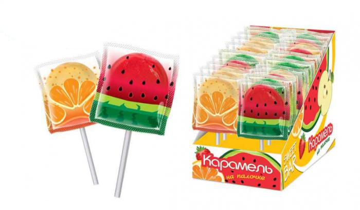 Карамель на палочке Свит бар 15г фкукты