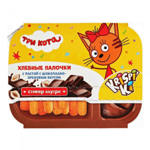 Хлебные палочки Три кота с шоколадно-ореховой пастой  35гр 