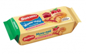 Мини-пай с малиновой начинкой180г ТМ Яшкино
