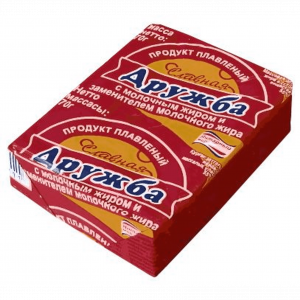 Сыр плавленый в брикетах "славная дружба" Янтарный мир 70 г