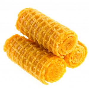 Рулетики вафельные со вкусом сгущенного молока Яшкино 1кг