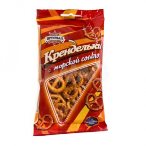 Соломка фигурная “Крендельки” с солью, ШТУРВАЛ, 40 г