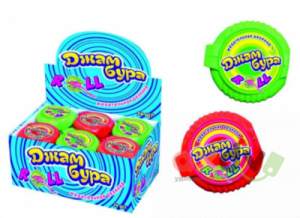 Жевательная резинка-рулетка Джамбура с татуировкой 12г