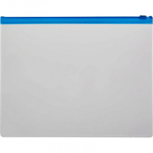 Папка на молнии А4 242*335мм 0,12мм  прозрачная