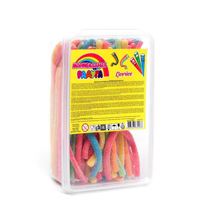 Жев.марм.в кисл.обс. Мармеладная радуга ремешки 10гр