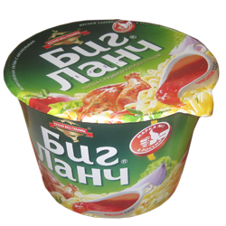 Лапша б/п Биг Ланч ведро со вкусом тушеная курица с луком 90г