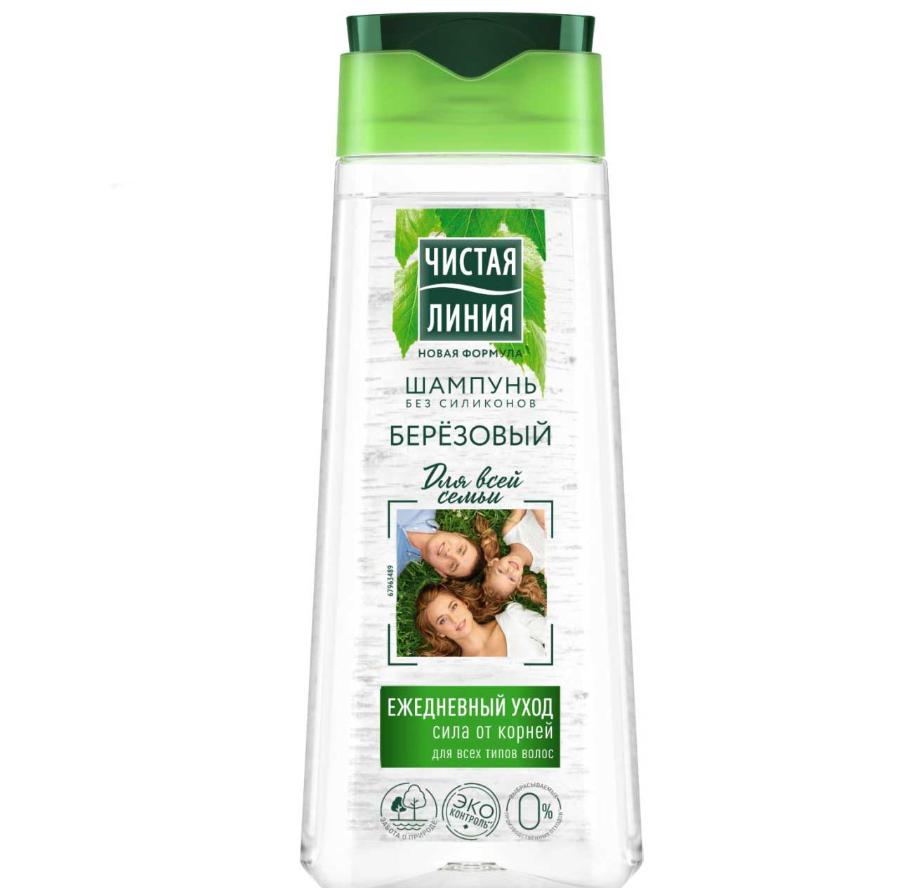 Шампунь Чистая линия березовый для всей семьи, 250 мл