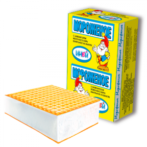 Мороженое  с ароматом ванили в вафлях (брикет) Иней, 80г