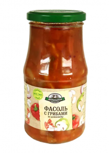 Фасоль с грибами Домашние заготовки 530г