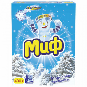 Стиральный порошок "Миф Автомат" морозная свежесть, 400 г