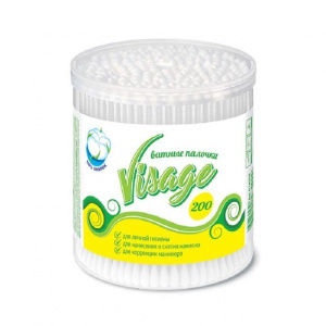 Ватные палочки Визаж 200шт стакан