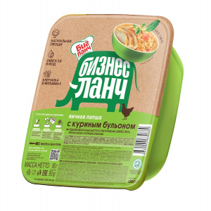 Бизнес ланч Биг Ланч с куриным бульоном 90г