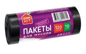 Пакеты дл мусора DomHit 120л