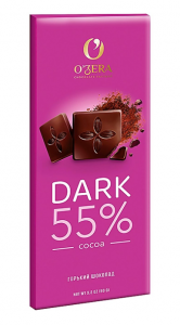 Шоколад горький OZera Dark 55% 90гр