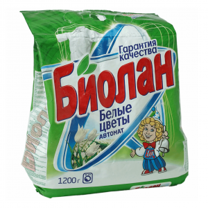 Стиральный порошок Биолан-автомат белые цветы 1,2кг