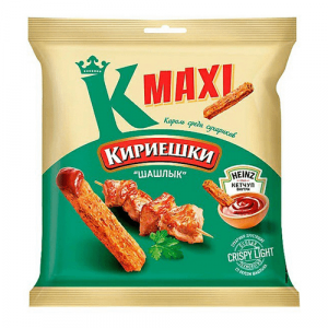 Сухарики Кириешки Maxi шашлык и соус 50г