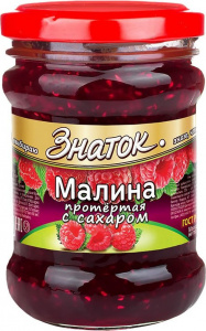 Малина протертая с сахаром Знаток 280г