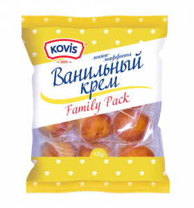 Мини-маффины Kovis ванильный крем 470г