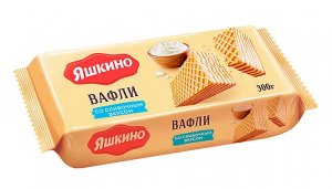 Вафли сливочные Яшкино 300г