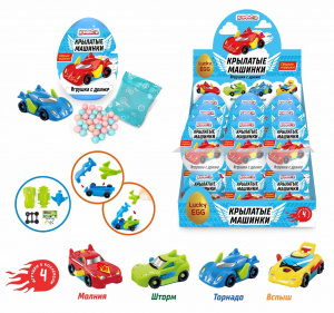 Игрушка Крылатые машинки +драже 5гр