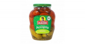 Ассорти томаты огурцы Дядя Ваня 680г