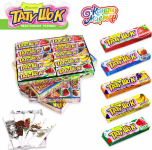 Жевательная резинка Тату-Шок 12гр