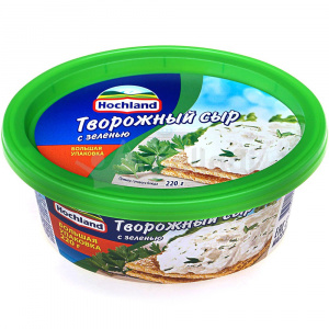 Сыр творожный с зеленью Хохланд 220г.