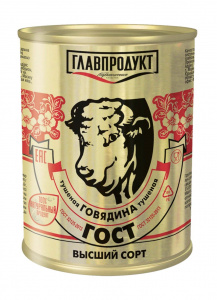 Говядина тушеная Гост в/с Главпродукт 338г