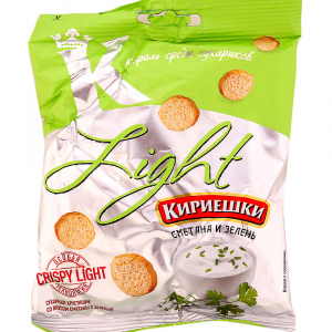 Сухарики Кириешки Лайт сметана с зелень 33г