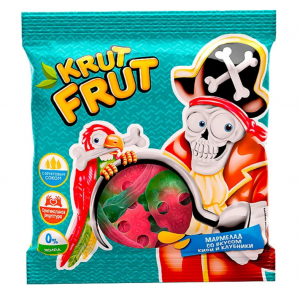 Жевательный мармелад Krutfrut черепа и кости 70г